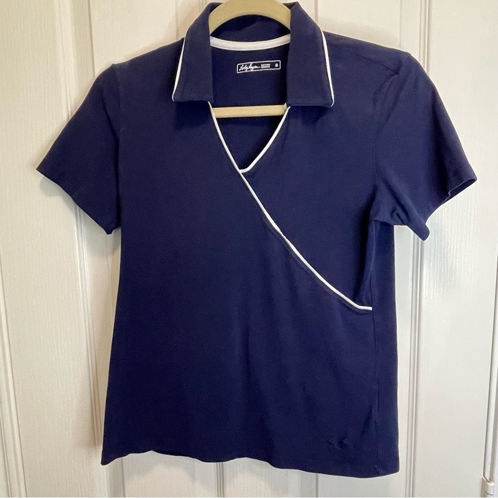 Lady Hagan Women’s Golf top short sleeve size small.  Pima cotton and spandex.